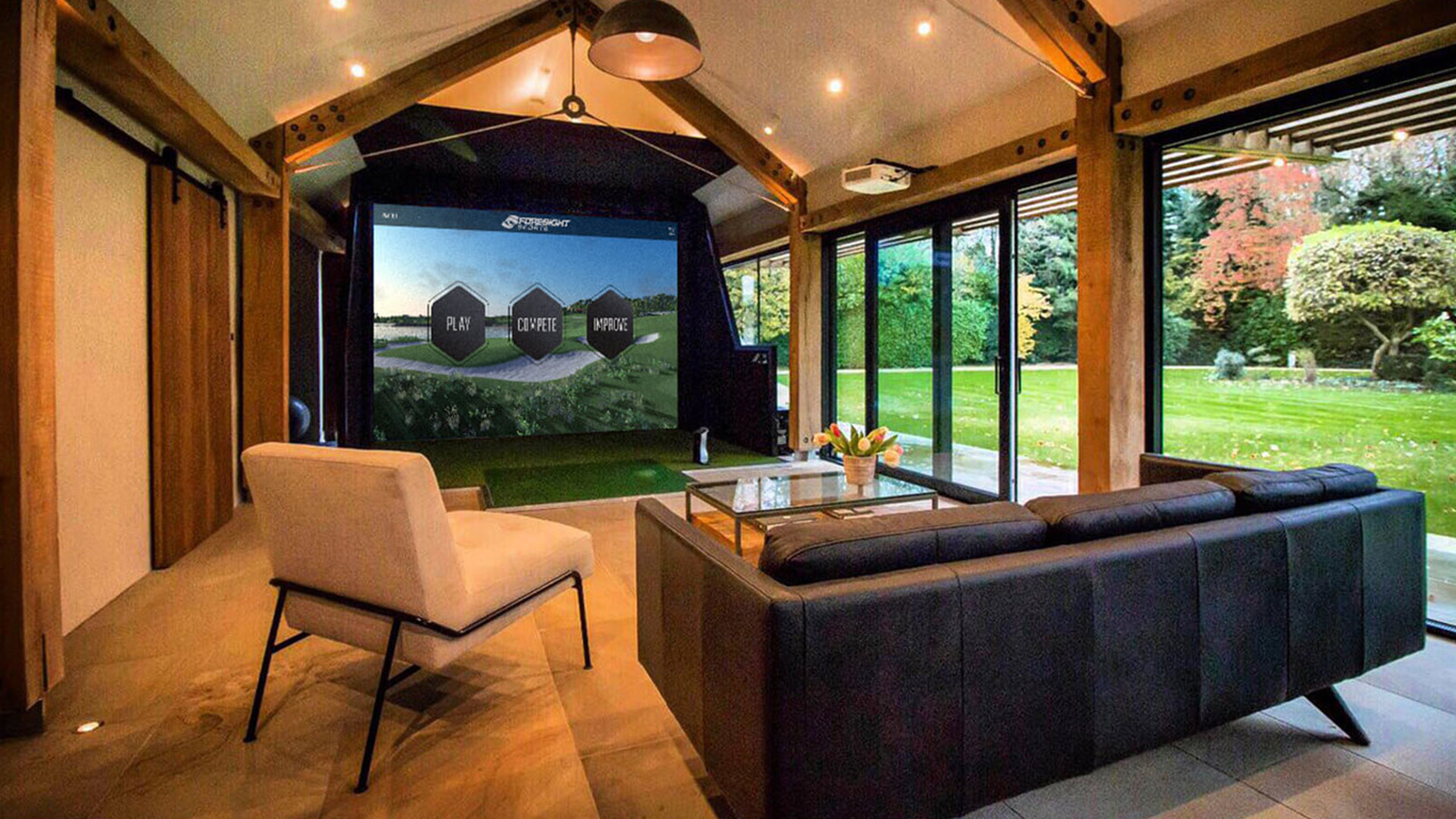 Bring The Golf Course To Your Garden, Outdoor Golf Simulator Uk